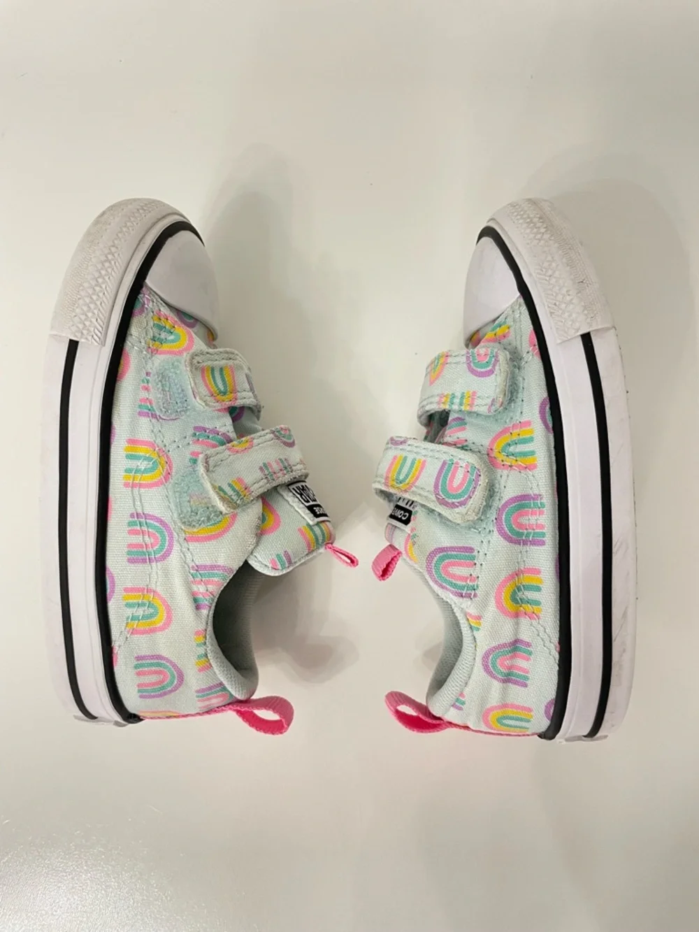 Converse All Star Toddler Whimsical Rainbow Canvas Sneakers, toddler size 7